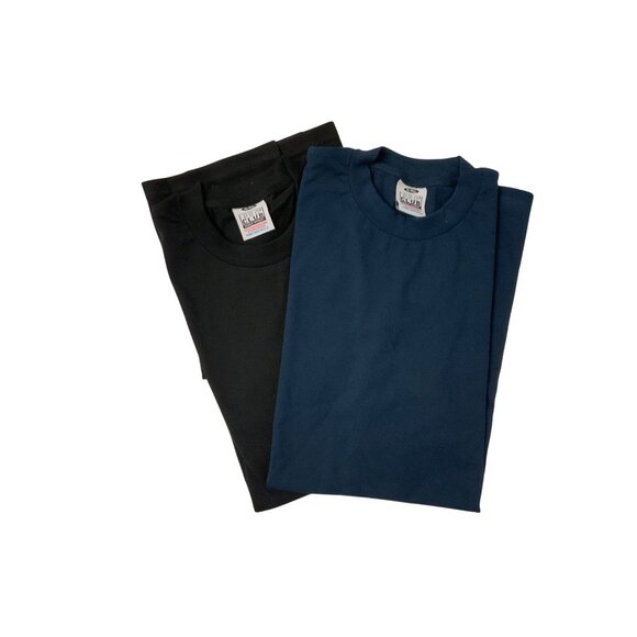 Pro Club Heavyweight T-Shirts XL-Tall Bundle Of 2 Black & Navy 100% Cotton - Picture 1 of 4